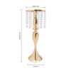 Crystal Flower Stand Wedding Centerpieces for Tables, Flower Holders Centerpiece Metal Flower Vase for Wedding Party Reception