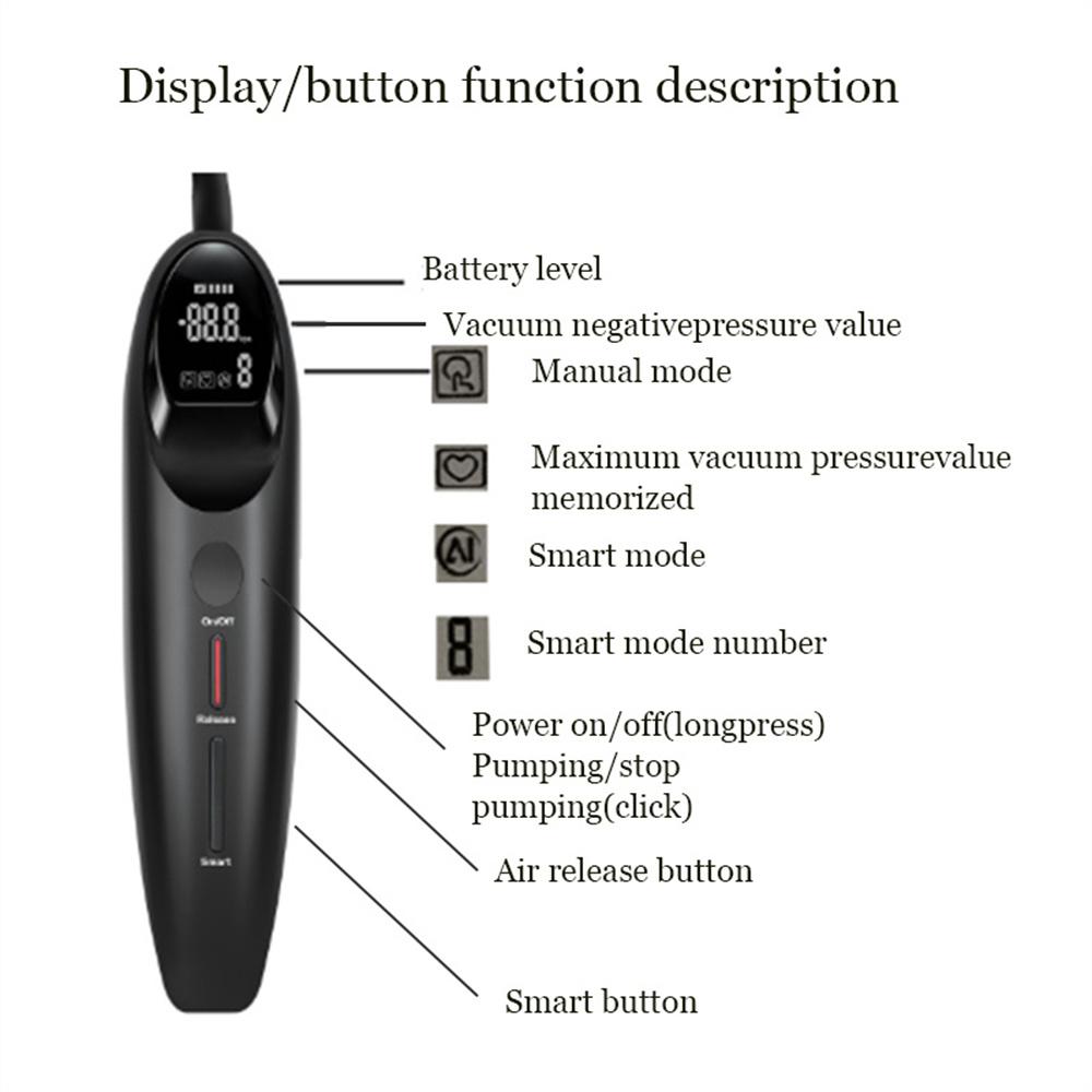 Smart Electric Penis Pump Vacuum Penis Enlarger Sex Toys For Men Male Masturbation Dick Pump Penis Extender Trainer Sex