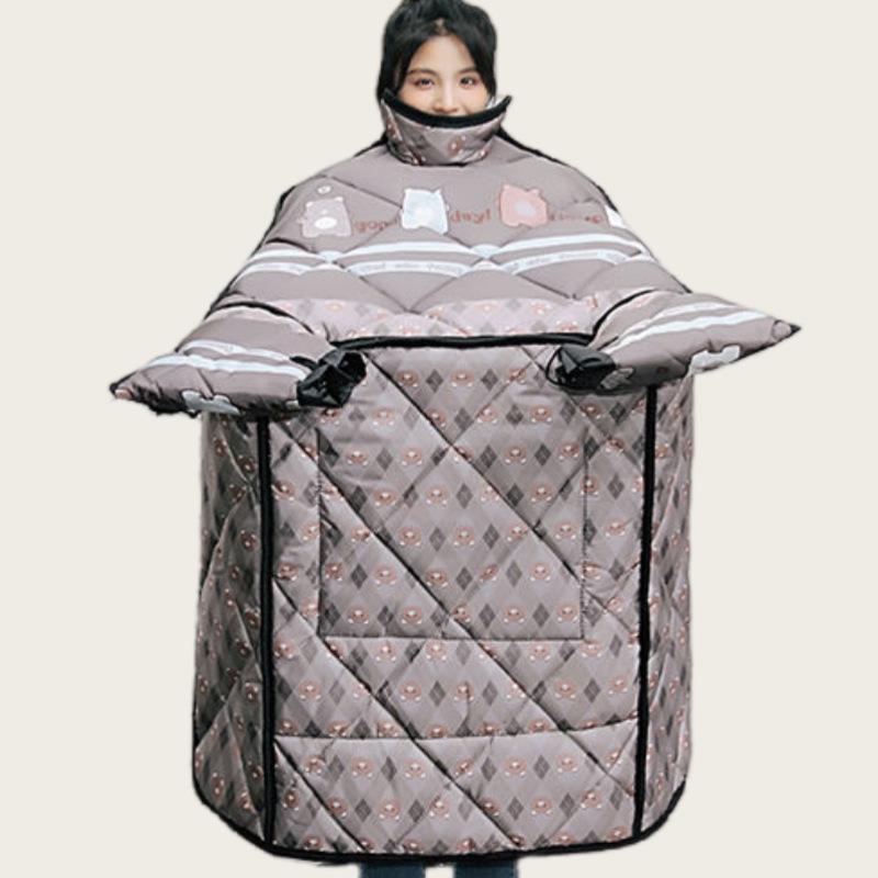 Electric Tricycle Windshield: Thickened, Fleece-Lined, Waterproof, Sunproof, and Windproof Cover for All Seasons.