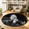 Evil Dead Ash Williams Personalized Round Rug Support Custom Name, Soft Home Decor Mat