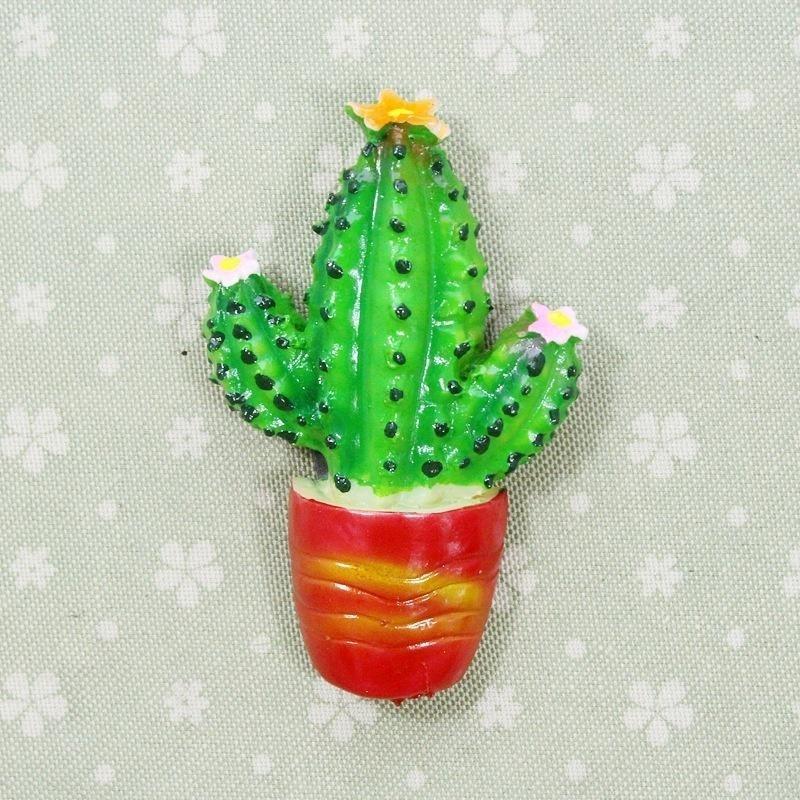 3D Lovely Cactus Plants Magnetic Clasp Refrigerator Home Decor Creative Fridge Magnets
