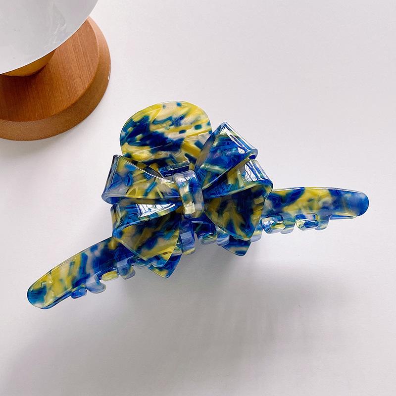 

Trendy Bow Jumbo Hair Clip Premium Acetate Material For Fashionable Womens Hair Styling Needs Goose Yellow
