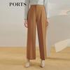 PORTS Women's Wool Blend Straight-Leg Trousers