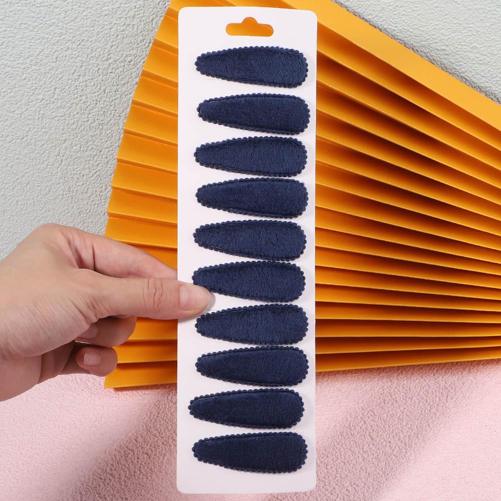 10Pcs/Set Women Solid Plush Snap BB Clip For Girls Hairpin Barrettes Cute Hair Clips Headwear Kids Hair Accessories