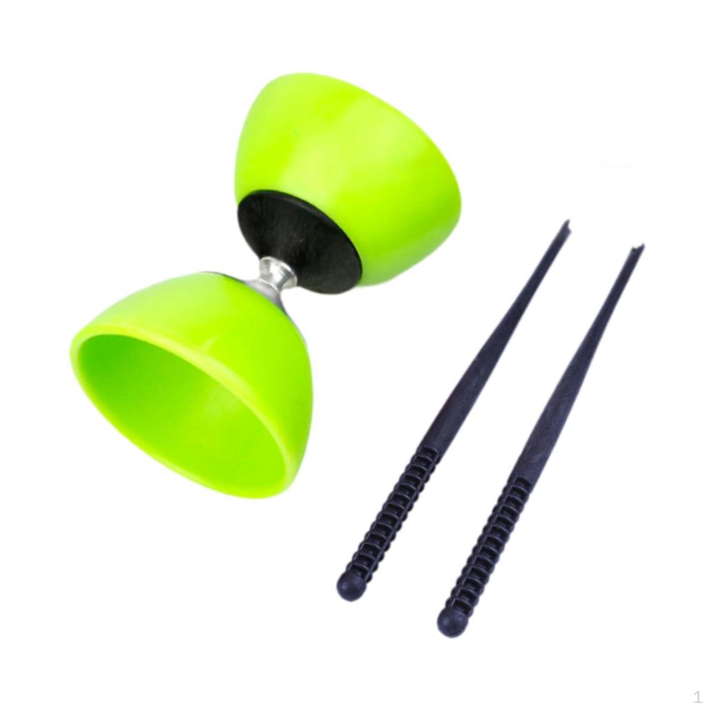 Chinese Yoyo Diabolo Set Ball Toy Double Headed Outdoor Fun Lightweight Triple Bearing