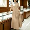 ZANZEA Women Short Sleeve Blouse and Long Skirts Elegant Casual Two Piece Suit Sets