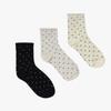 Pimk PINEAPPLE [3EA 1SET] DOT PASTEL SOCKS_MIX