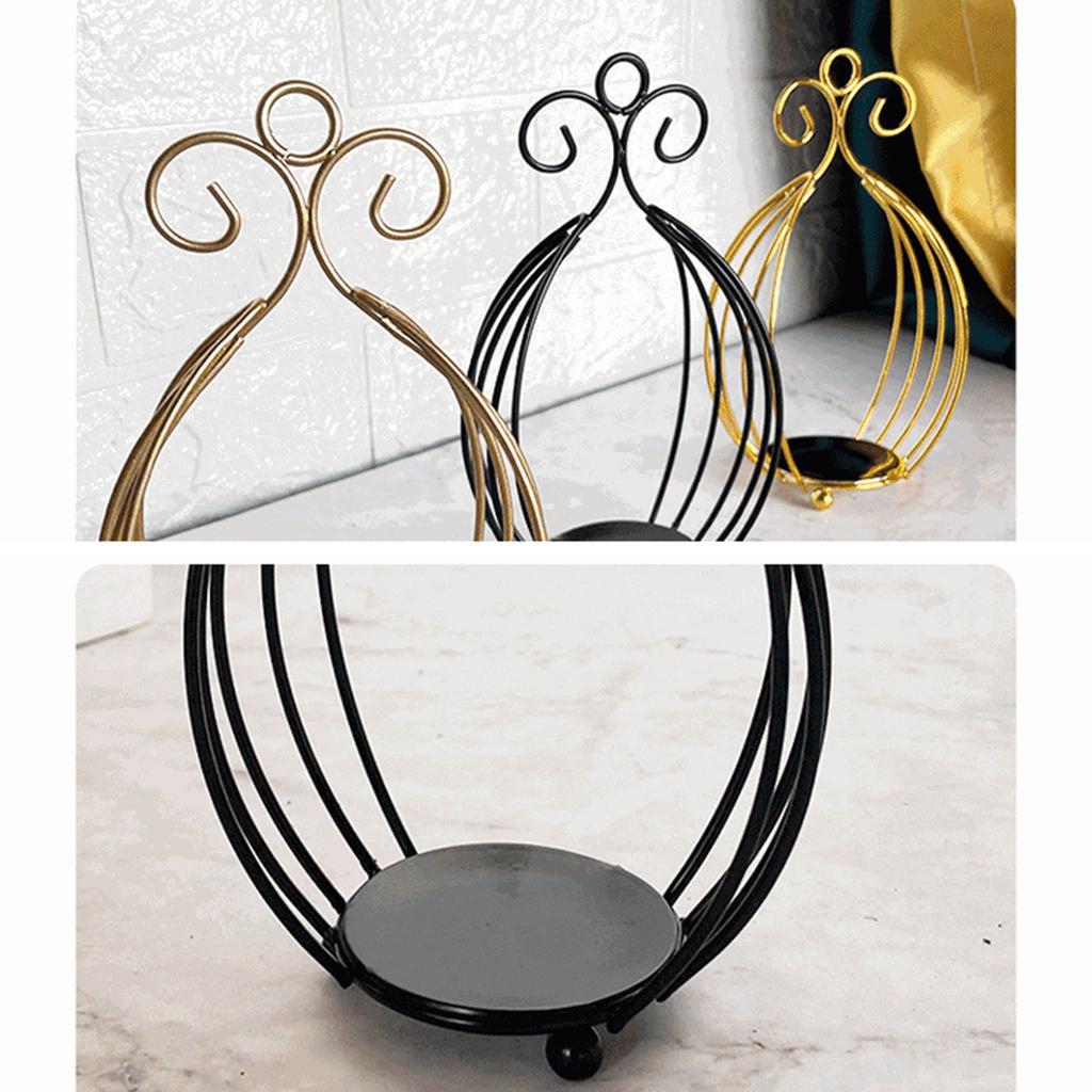 Iron Magnolia Holders for Table Decoration, Wedding, Birthday Party Candlestick for Celebration Table Decoration Home