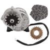 12V250W Electric Deceleration Motor 114 Links Chain 22 Tooth Sprocket Motor Durable Speed Reducer Sprocket Motor Set