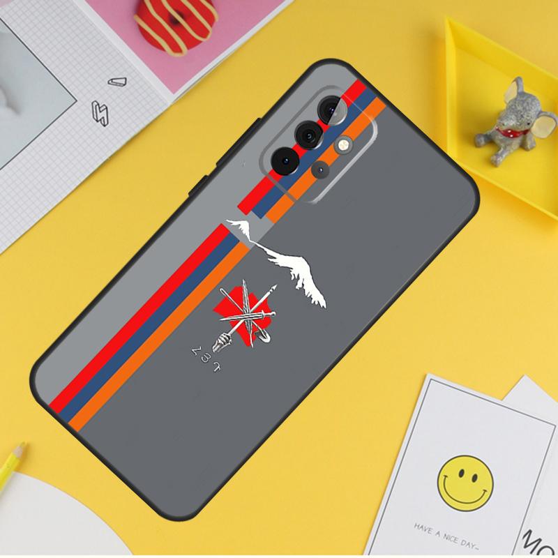 Armenian Flag Phone Case For Samsung Galaxy A53 A33 A13 A12 A32 A52 A14 A34 A54 A15 A25 A35 A55 A71 A51
