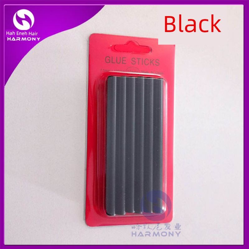 

Hamoni Wig Extension Small Glue Stick Nano Hot Melt Made Hair Band Glue Stick Colored Glaze Hair Black Yellow White Brown Black small glue stick