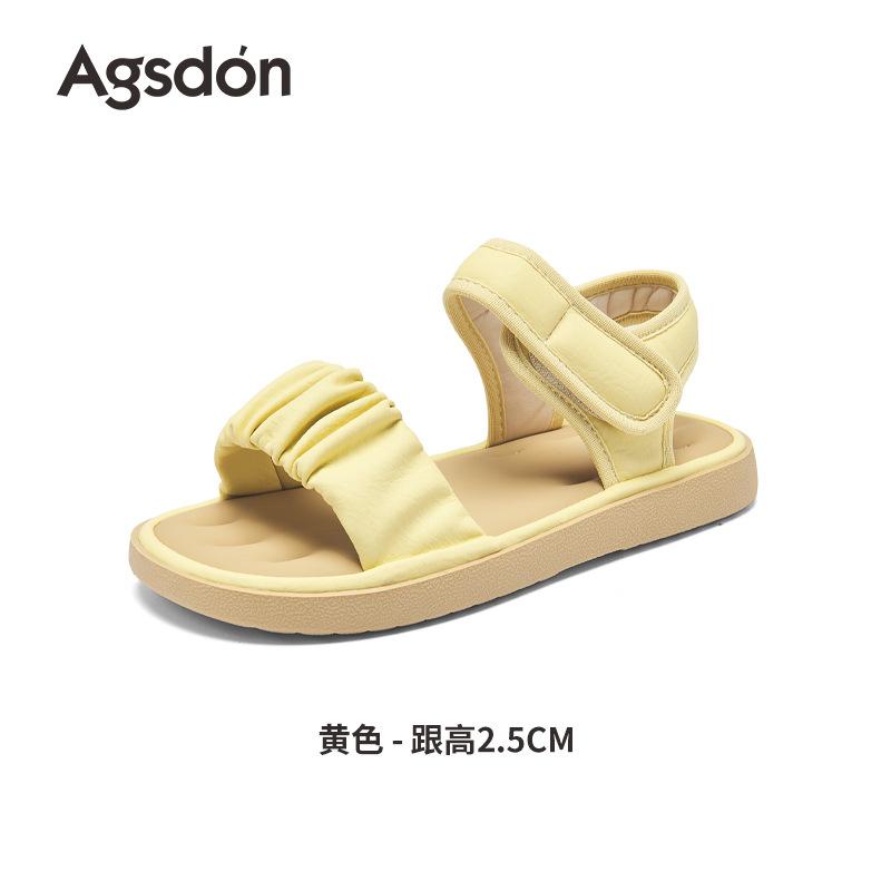 

Augustine flat-soled sandals for women to wear in the summer of 2025, the new beautiful matching skirt, thick-soled pregnant women s cool slippers 40
