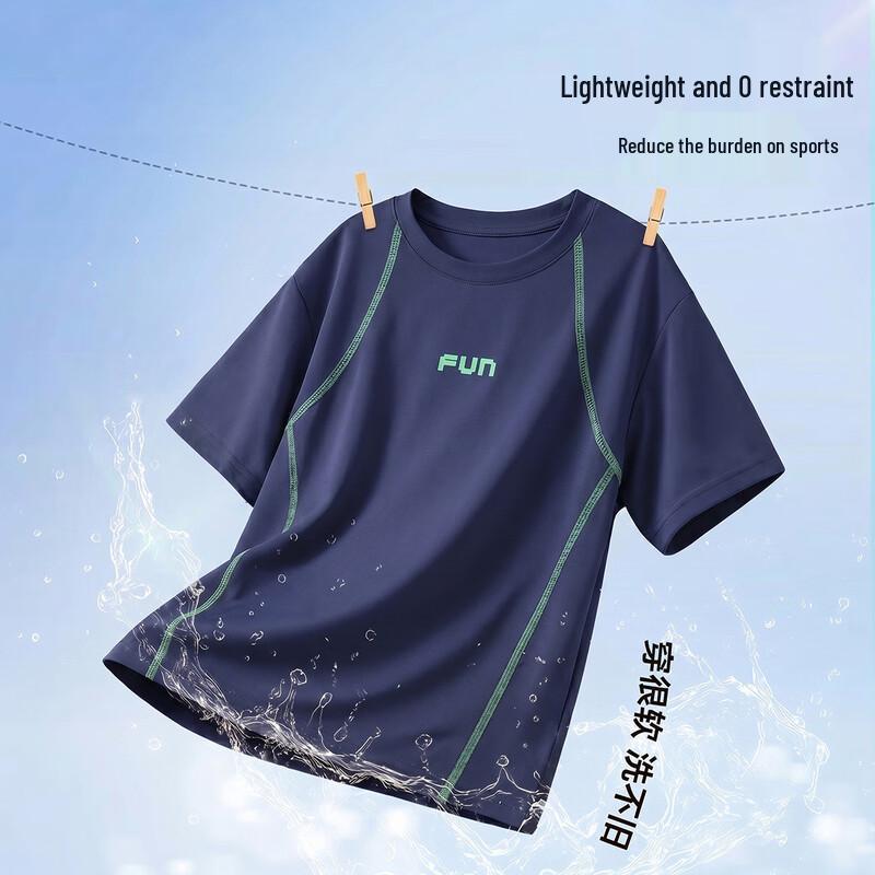 Duoduo Boys' 3D Letter Short Sleeve T-Shirt