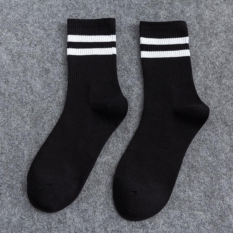 1Pair Solid Color Breathable Cotton Socks Casual Sport Trendy Fashion Short/Mid-Length/Long-Length Socks