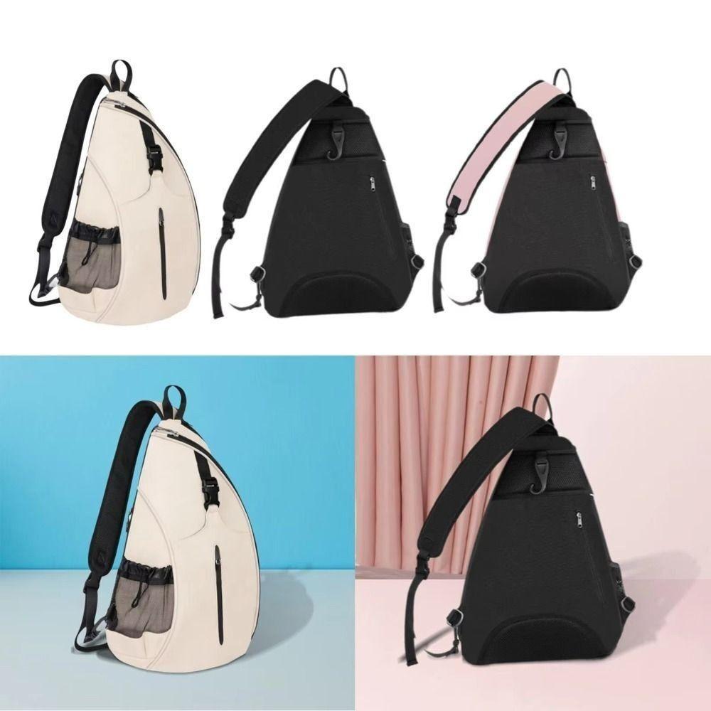 Reversible Pickleball Rackets Backpack Zipper Closure Badminton Bag  Exercise Gym Equipment