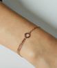 Helene Jewelry 14K Bloom Cubic Ring Style Layered Chain Gold Bracelet