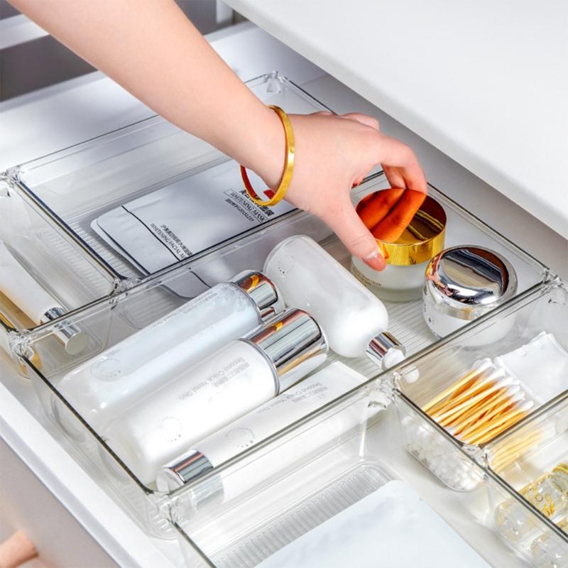 16/25 Pcs Kitchen Organiser Drawer Divider Drawer Organiser Dressing Table Organiser Make Up Organiser for Bedroom