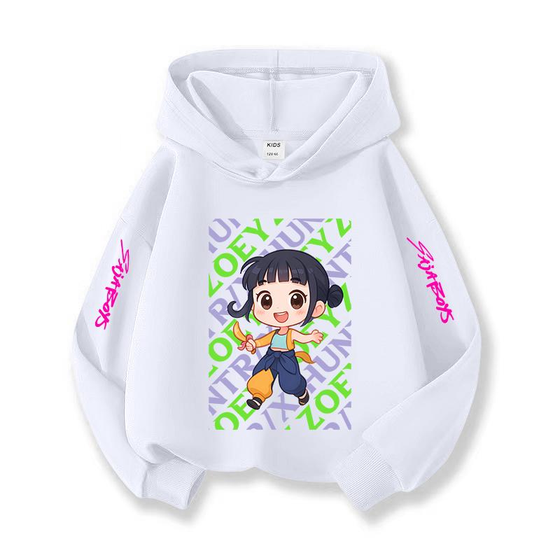 Kpop Halloween Popular Children's Hooded Sweatshirt Christmas Casual Wear Korean Style Children's Comfortable Top Girl Boy Holiday Gift