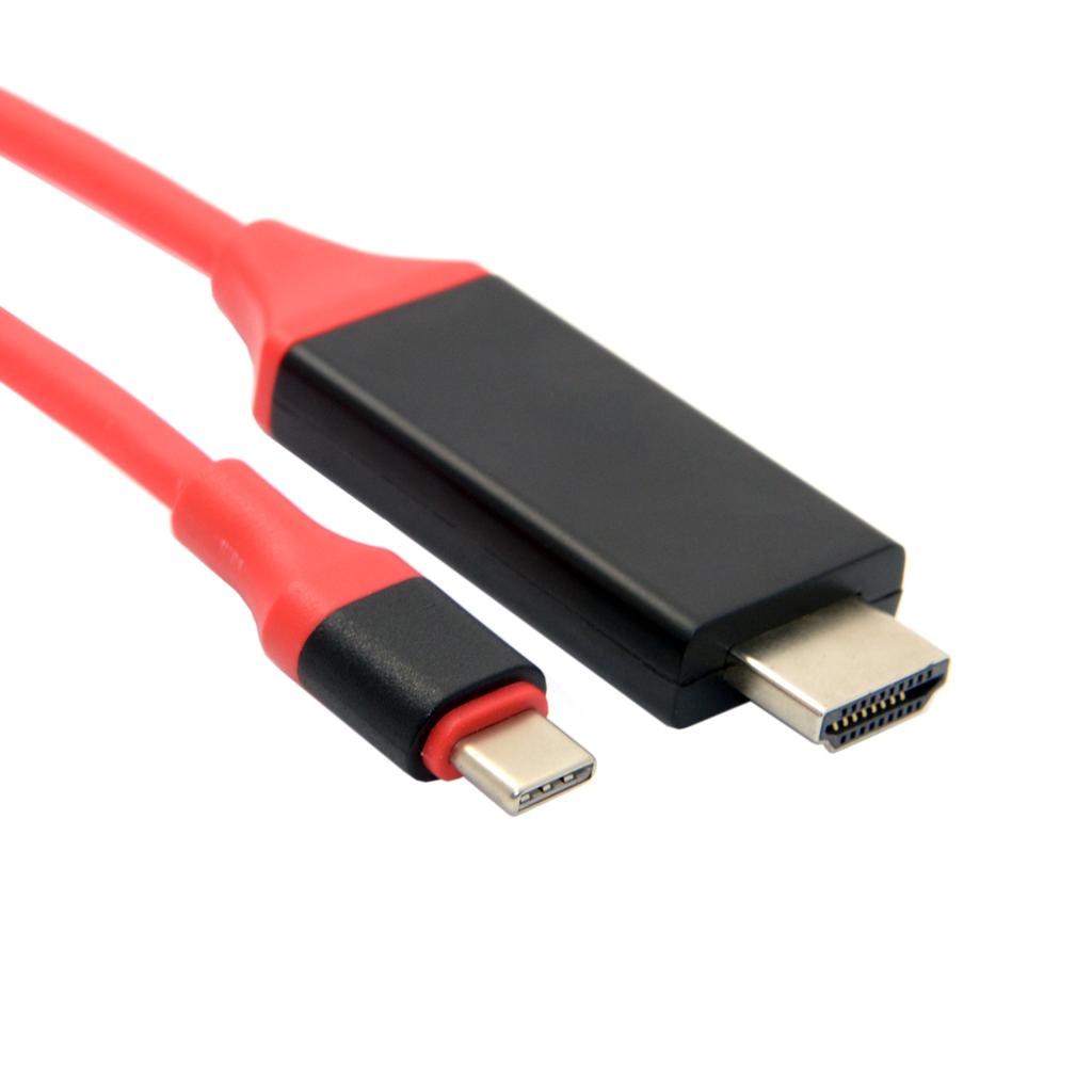 USB C to HDMI USB 3.1 Type C Male to HDMI Male 4K High Speed Cable Adapter for 2017 MacBook ChromeBook Pixel Samsung Galaxy S8