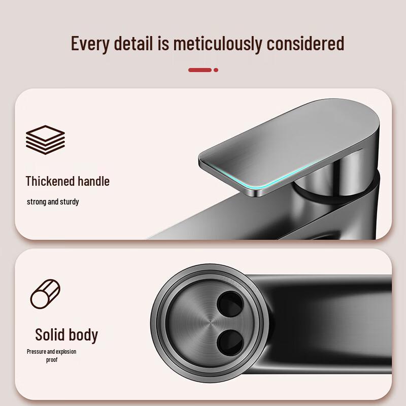 KEGOO Stainless Steel Washbasin Faucet
