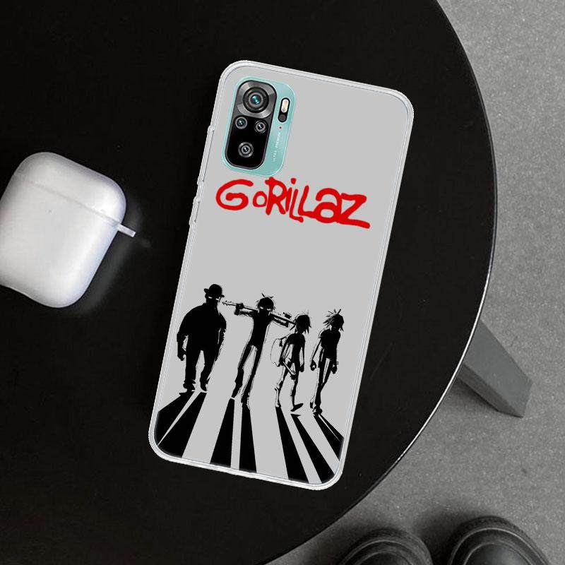 Gorillaz Anime Phone Case Cover for Xiaomi Redmi Note 15 14 13 12 11 Pro Plus 14S 12S 11S 11T 11E 10S 10 Customized Fundas Redmi