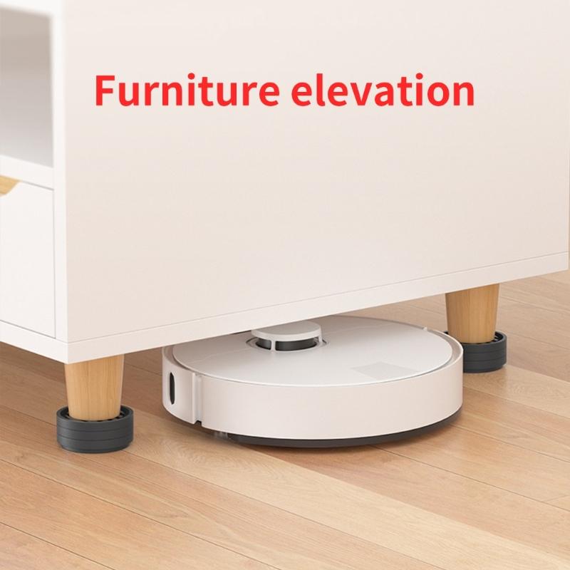 Packung mit 4 Gummi-Untersetzern für Rollen, Möbel-Gripper, Runde Sofa-Stopper, Anti-Rutsch-Pads für Bett, Tisch, Stuhl, Täglicher Gebrauch