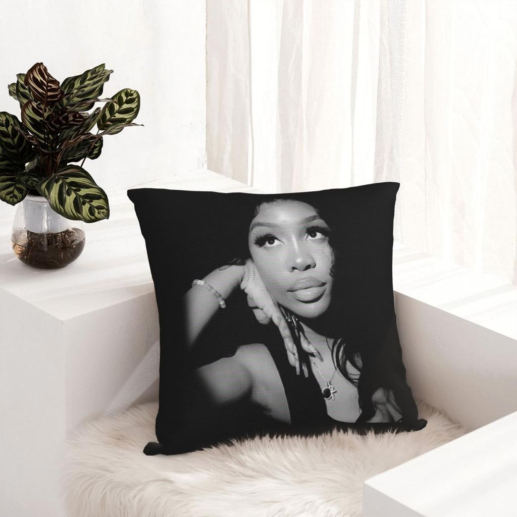 Sza Kendrick Lamar Square Pillow Covers Living Room Grand National Tour Cushion Cover Funny Decor Pillow Cover 40*40