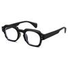 Thick Acetate Fashion Blue Light Round UV 8293T01 [Cyxus] Black-rimmed Eyeglasses, Frame, Glasses, Cut, Non-prescription, Shape, Protection, Unisex,