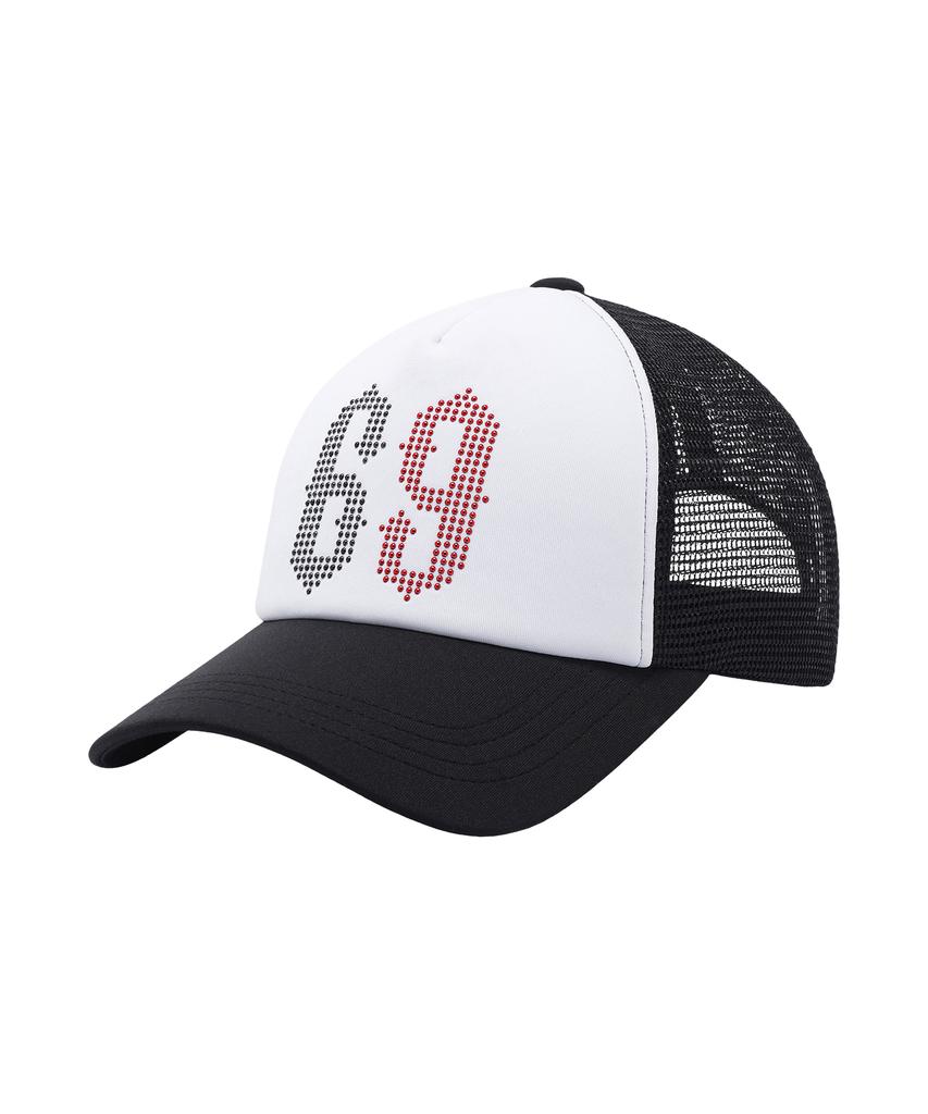 THEVINYLHOUSE Mesh Two Tone Ball Cap White