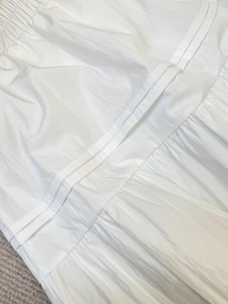 Women's 2026 High-Waisted A-line Midi Skirt - Slimming Layered Design