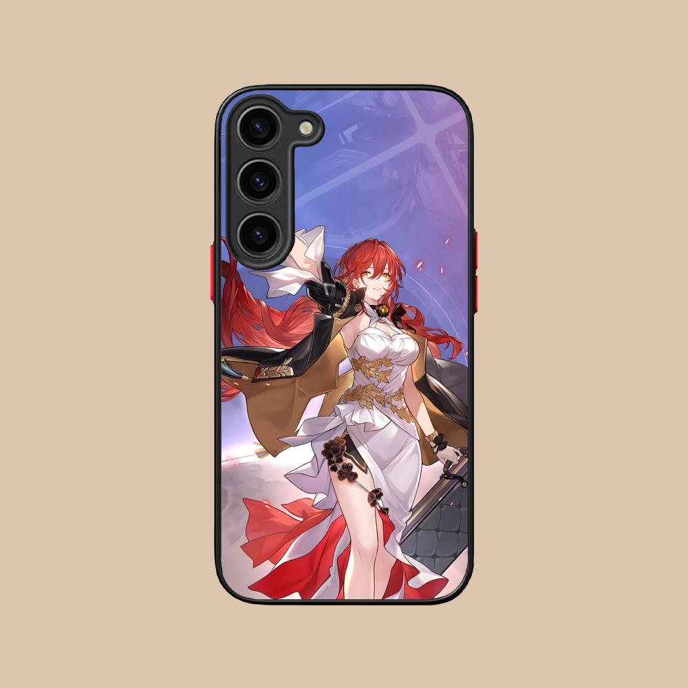 HSR Himeko Silicone Mobile Phone Case for Samsung Galaxy S26 S25 S24 S23 S22 S21 Plus FE Ultra Colorful Cover