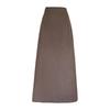 Women's Woolen Skirt Autumn and Winter New Slit Mid-length Skirt High Waist Slim Plus Size Fashionable All-match Hip Skirt