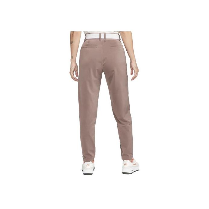Nike Dri-Fit Tour Solid Logo Straight Leg High Waist Casual Pants Women bottoms Brown DO6785-291