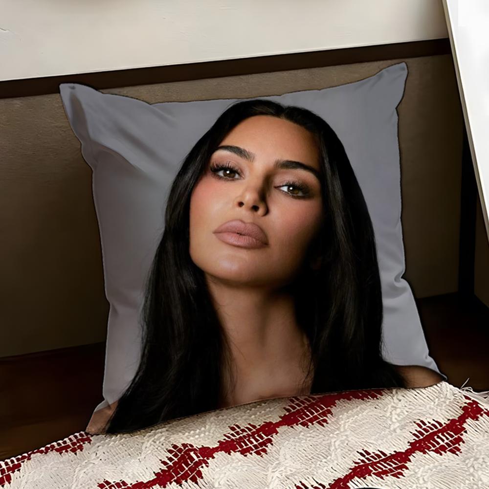 KKim KKardashianS Cushion Cover Reversible Soft Durable Pillow Cover Home Car MultiScene Use for Daily Comfort
