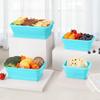 Silicone Collapsible Food Storage Containers with Lids Silicone Lunch Box Bento Box Kitchen Pantry Microwave Freezer Safe