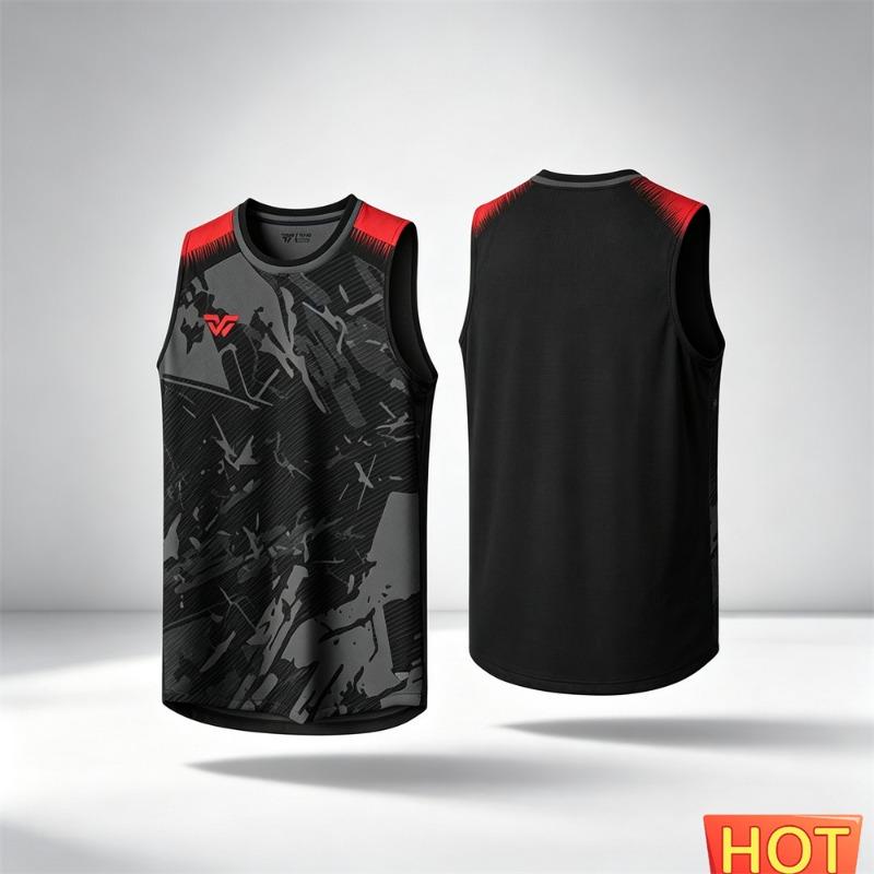 Summer men's t-shirts tank tops Sports Unisex Fitness Outdoor Men's sleeveless T-shirt Quick Drying Loose Men Home Fitness Vest