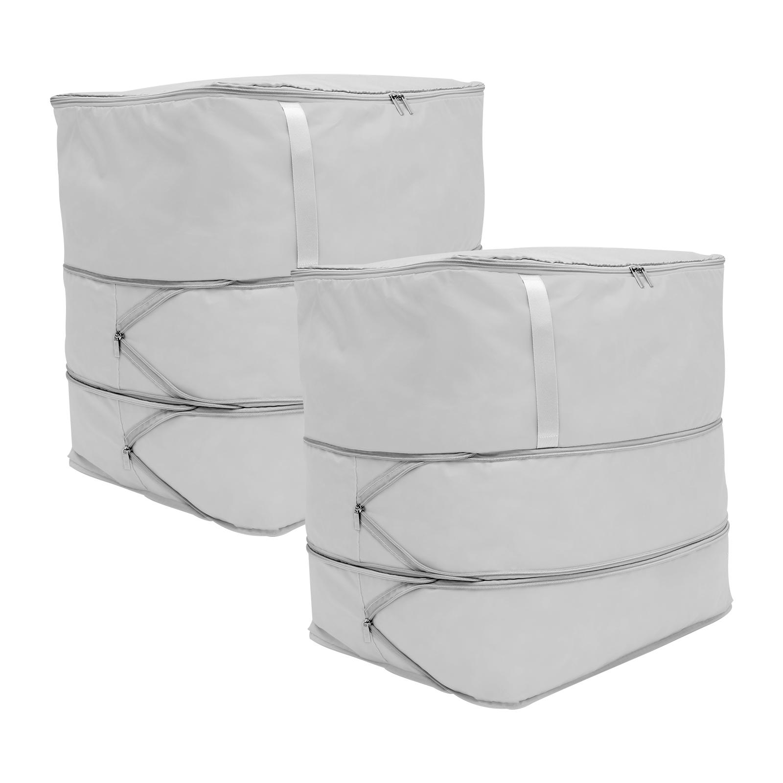 

2 шт. сумка для хранения пододеяльников с самосжатием, большая вместимость, 3 слоя, прочная сумка-органайзер для переезда с самосжатием