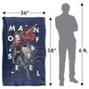 Superman Man Of Steel Poster Blanket