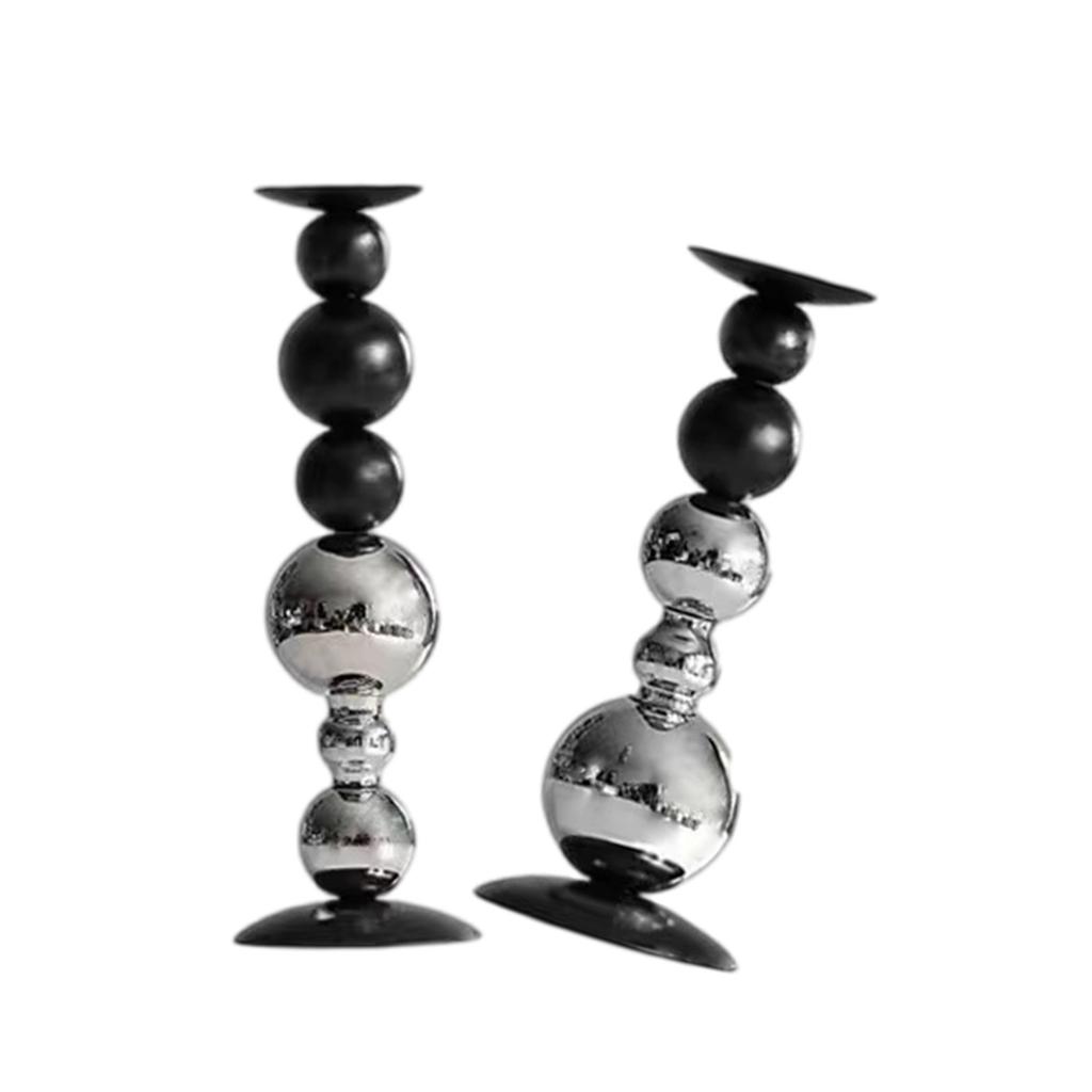Vintages Iron Tapers Candle Holder Elegants Tall Candlestick Stand for Wedding and Home Decoration