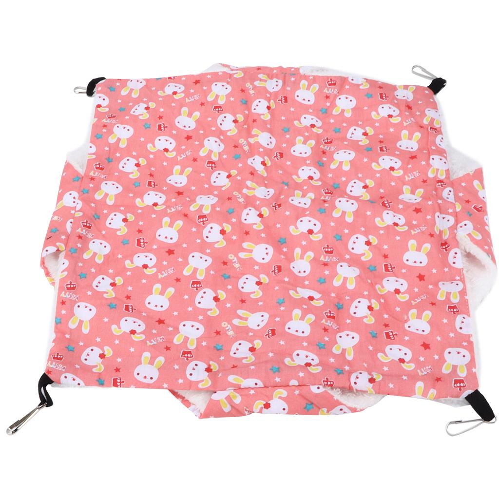 Haustier Warm Doppelschicht Hängematte Gute Luftdurchlässigkeit Hängender Eichhörnchen SchlafsackS Cartoon Rosa