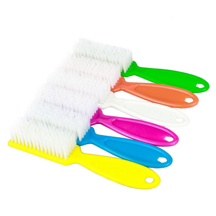 Large Plastic Nail Cleaning Brush with Long Handle for Manicure