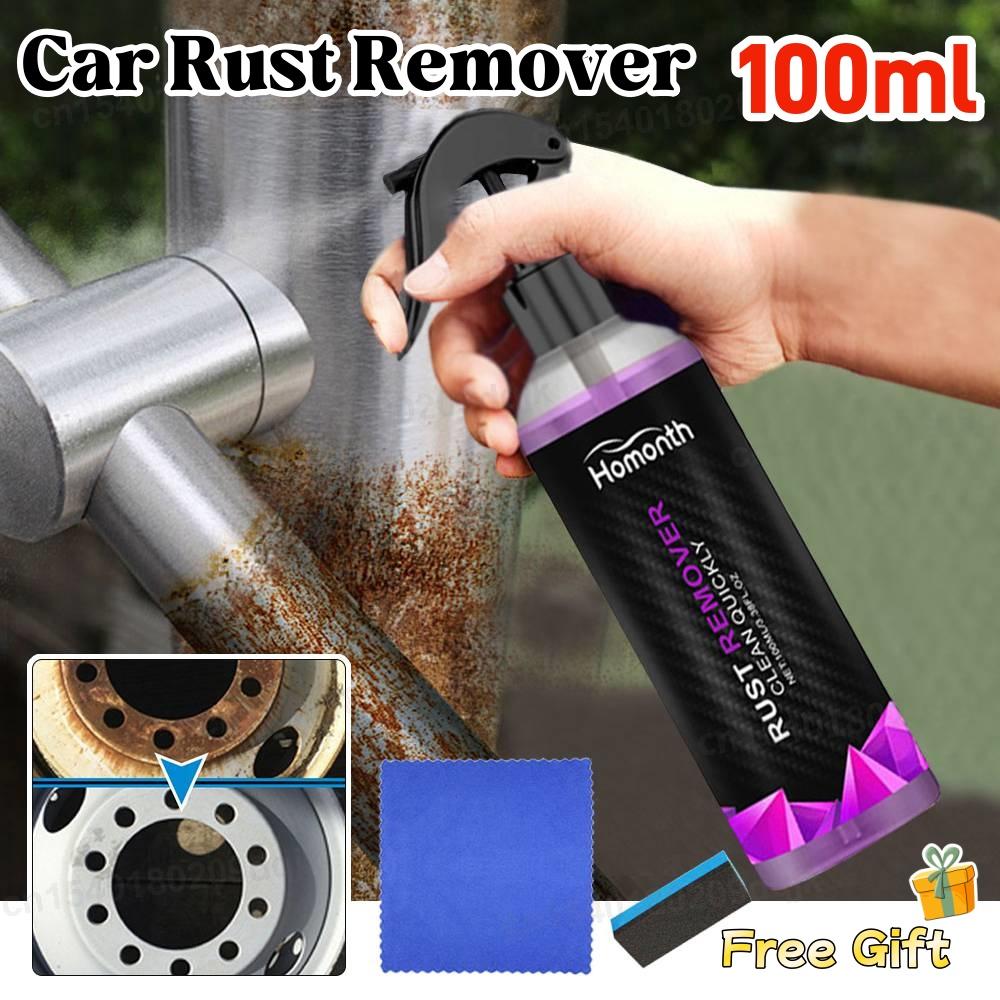 100ml Car Anti-Rust Remover Rust Inhibitor Rust Remover Derusting Spray Wheel Hub Rust Remover for Car Maintenance Cleaning 100ml