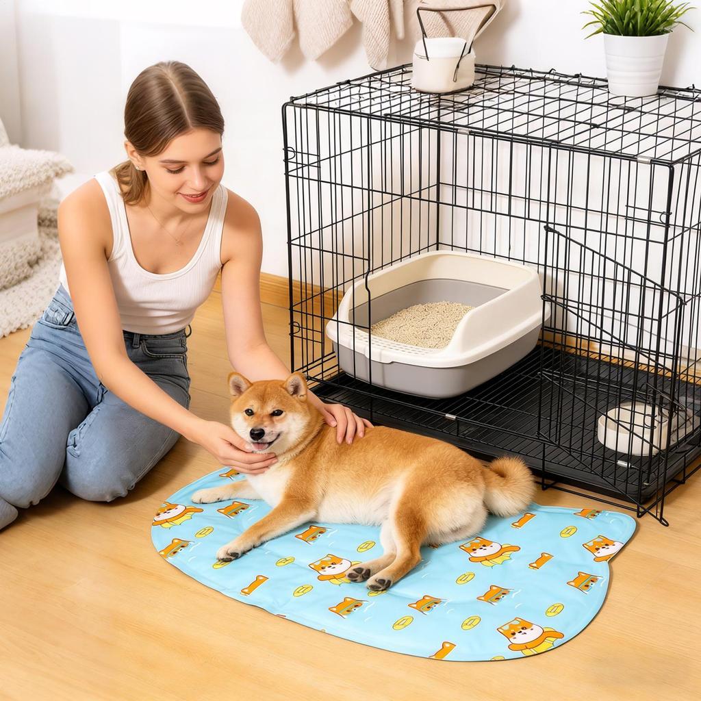Cat Cooling Mat Summer Cats Resting Pad Gel Cooling Mat For Indoor Living Room Bedroom Windowsill Road Trip Vacation Travel