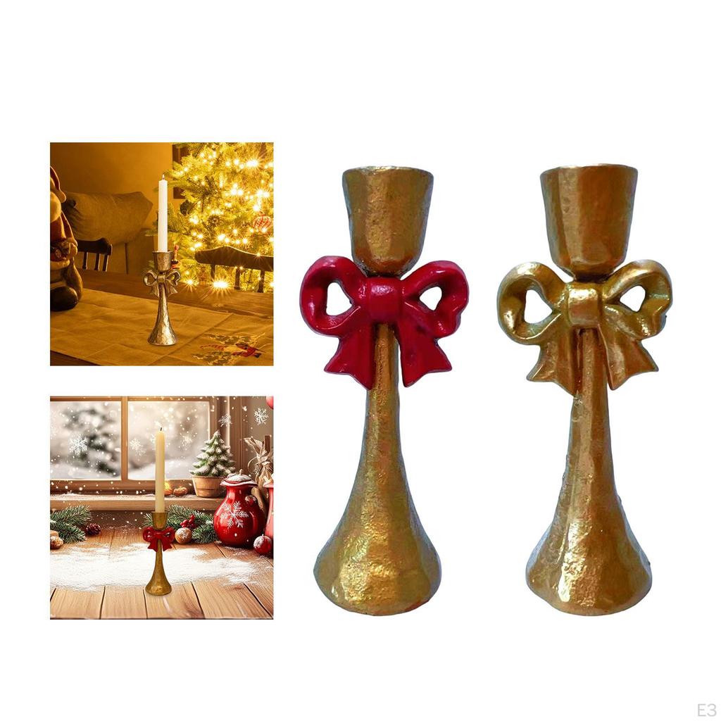 Metall Kerzenhalter Ständer Schleife Dekorative Kerzenständer Verzierung für Kamin