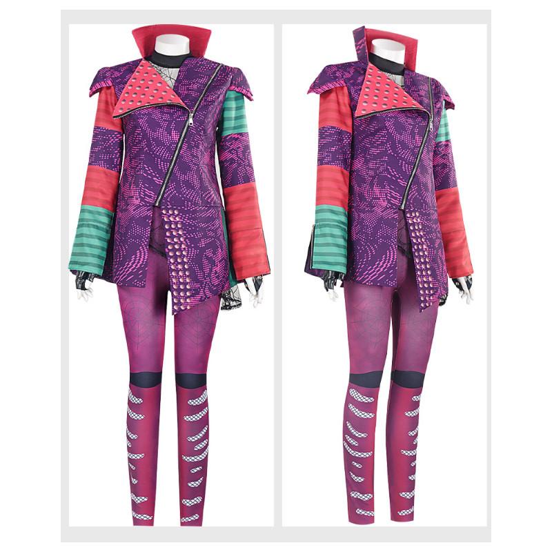 Descendants 3 Mal Cosplay Body z polyesterové směsi pro Halloweenskou tematickou kostýmovou párty