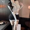 New Sexy Underwear Pure Desire To Wrap Buttocks OL Secretary Uniform Temptation Flirting 9618
