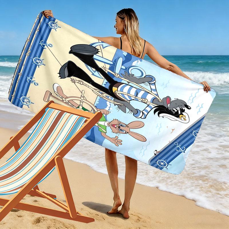 Bene, aspetta! Telo da Spiaggia, Telo Grande Morbido Asciugatura Rapida per Spiaggia Campeggio Nuoto