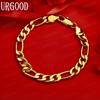 925 Sterling Silver 8mm Side Chain Fashion Bracelet Gift Jewelry