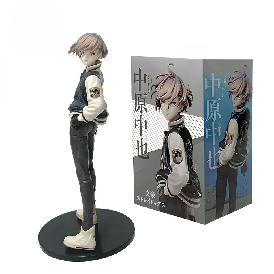 20cm Bungou Stray Dogs Nakahara Chuuya Anime Figürü Dazai Osamu Aksiyon Figürü Edogawa Rampo Figürü Koleksiyonluk Model Bebek Oyuncakları
