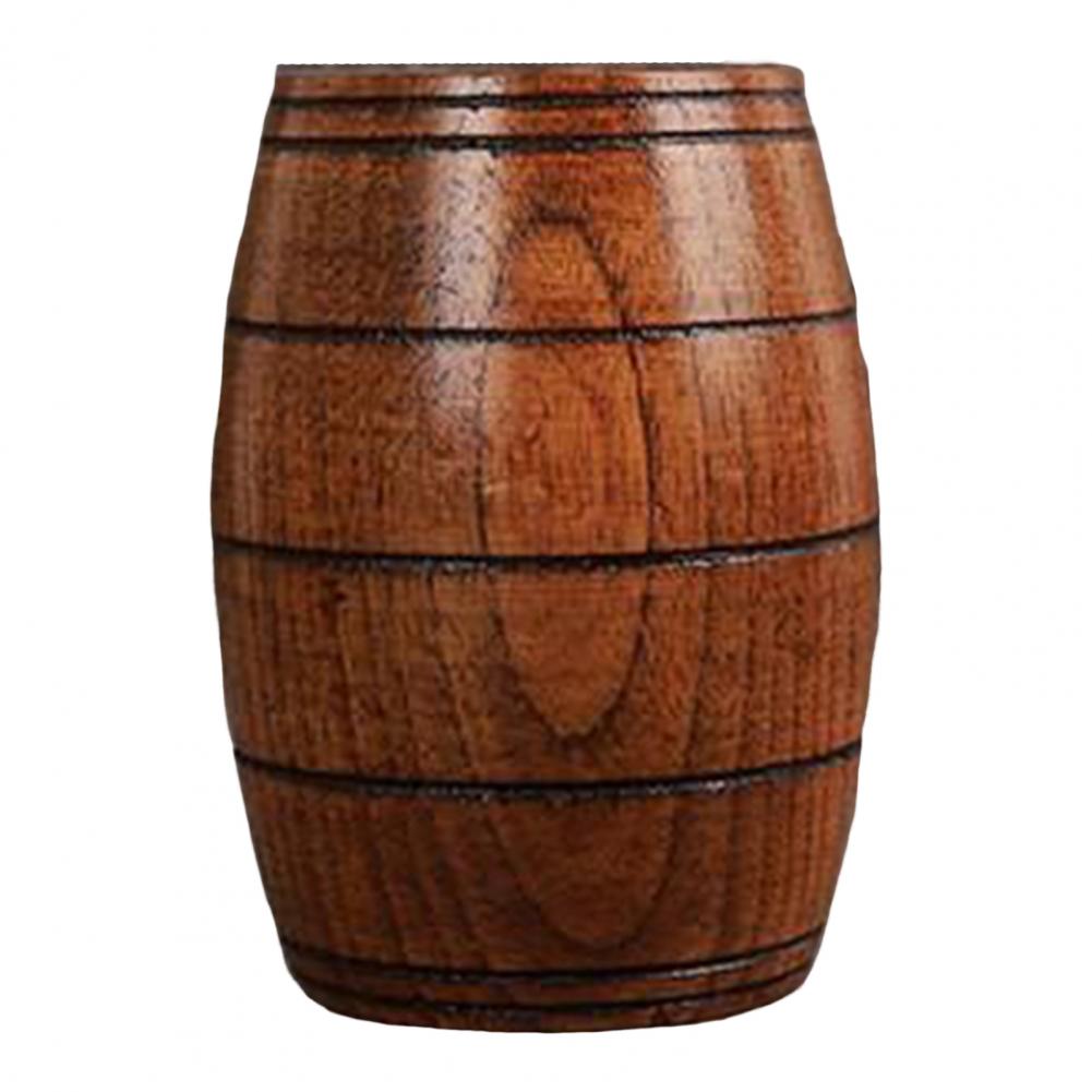 Natural Solid Wood Tea Cup Handcrafted Wooden Tea Cups for Tea Lovers Vintage Drinking Cup for Coffee Wine Natural Wood